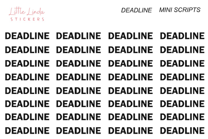 Deadline - Mini