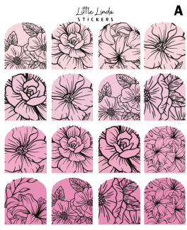 Floral Line Art Shapes