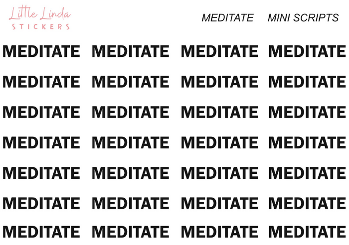 Meditate - Mini