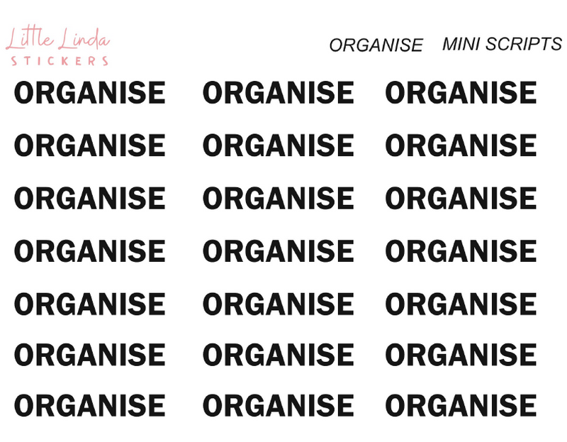 Organise - Mini