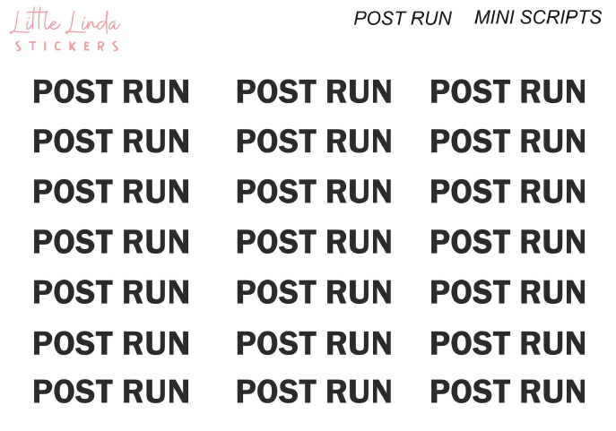 Post Run - Mini