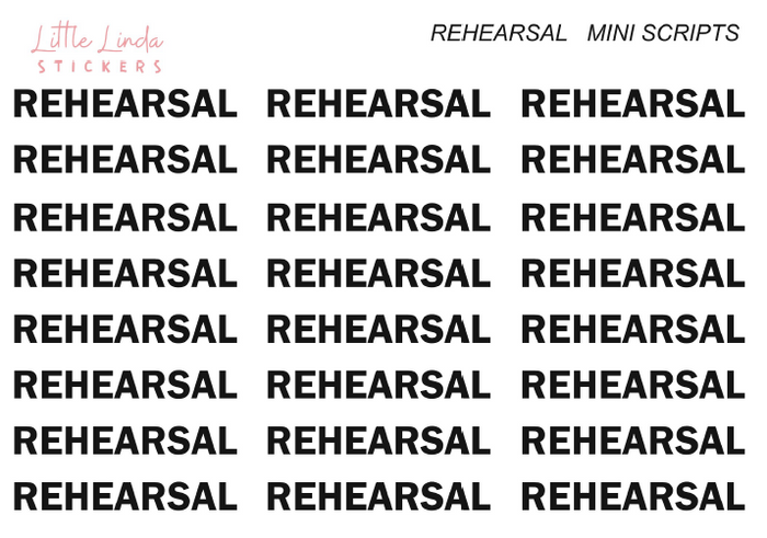 Rehearsal - Mini