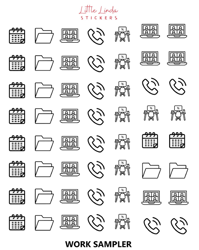 Work Sampler Icons