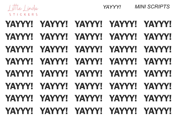 Yayyy!  - Mini